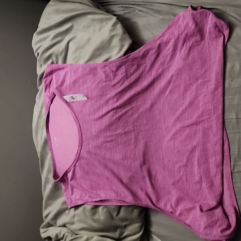 Old navy active breathe on crop tank top xxl in purple